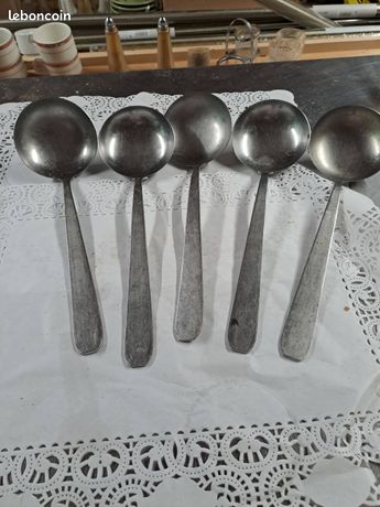 Lot de 8 louche inox