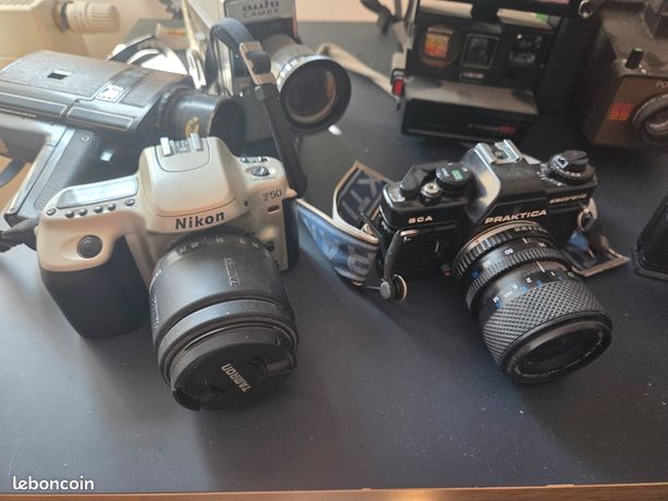 Lot de 9 appareils photo et video