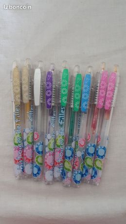 9 crayon bille de couleur =1