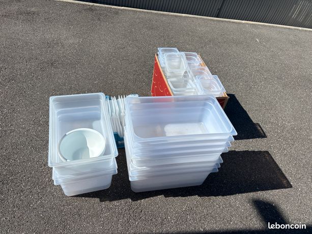 Lot de Bacs pour restauration