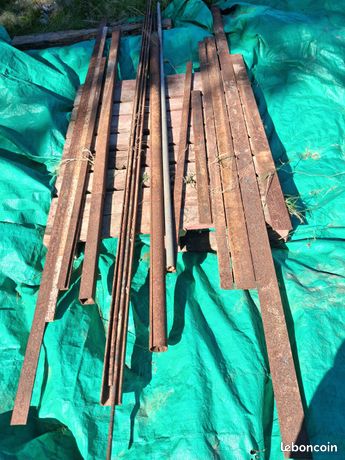 Lot de barres en fer