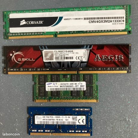 barrettes mémoire