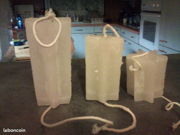 Lot de bougies etoiles