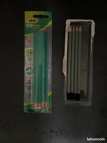 Lot de de 14 crayons graphite