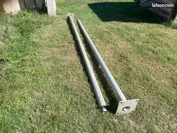 Lot de deux poteaux aluminium