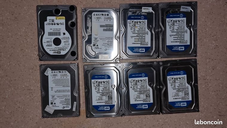 disques durs Western Digital & Seagate différentes capacités
