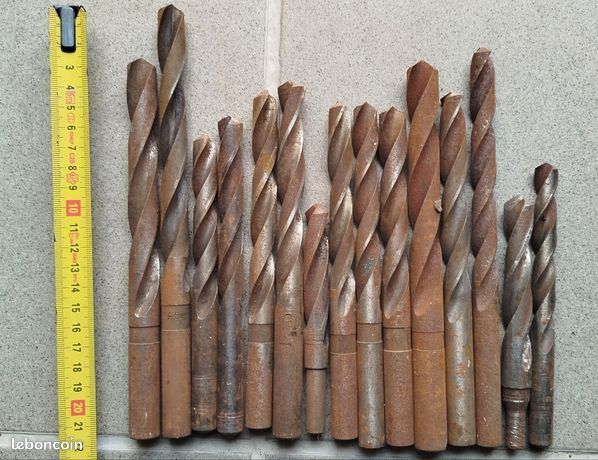 Lot de Forets métaux 10 euros le lot