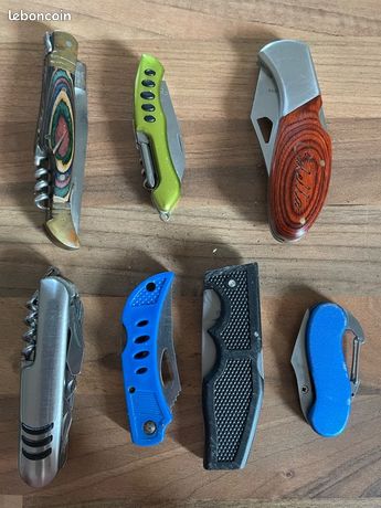 Lot de petits couteaux de poche