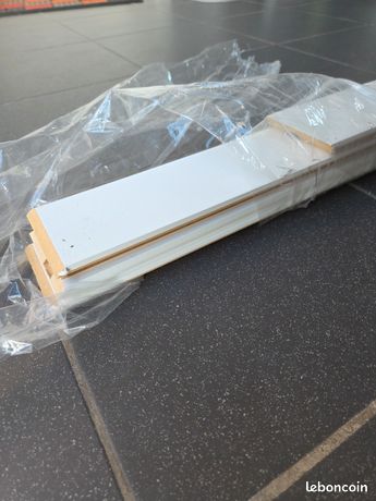 Lot de plinthes en mdf bois blanc