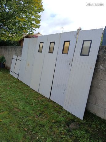 Lot de porte de garage en pvc et volet