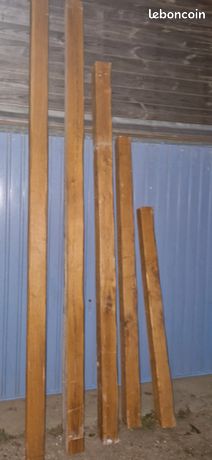 Lot de poutres solives chêne seches et rectilignes