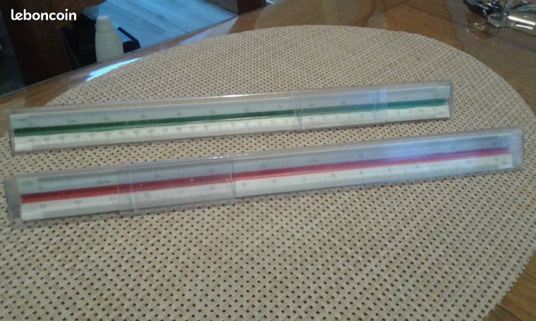 Lot de regles echelles différentes