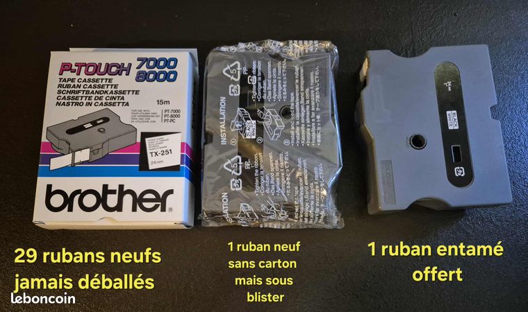 rubans pour titreuse Brother