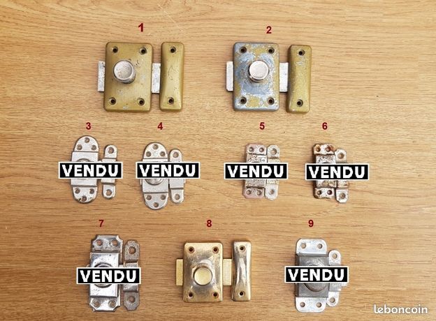 Targettes et Verrous anciens