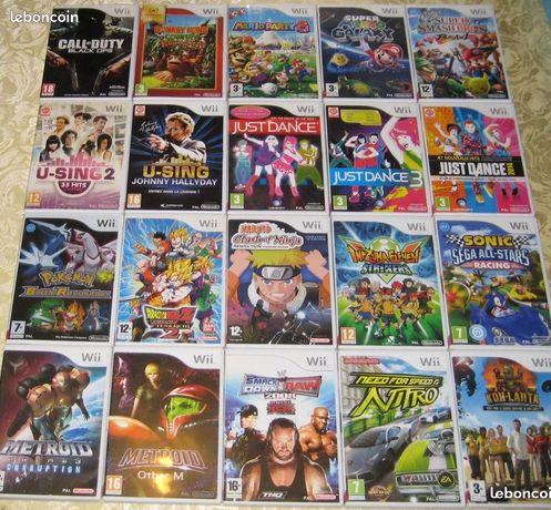 Lot de Wii Lot des jeux Wii Nintendo