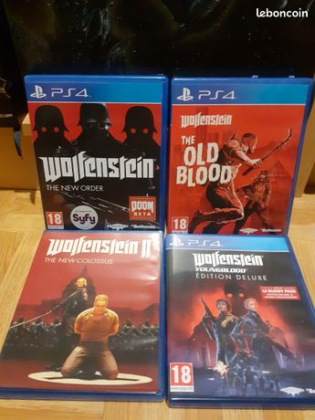 Lot jeu ps4 Wolfenstein