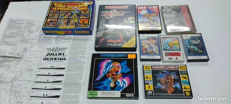 Lot jeux Commodore 64