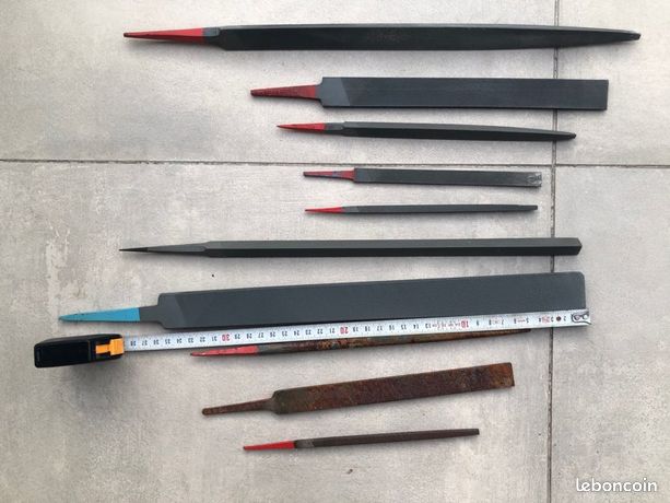 Lot limes à main sans poingnee