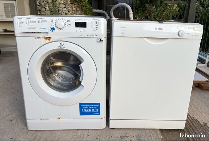 machine a laver + lave vaisselle