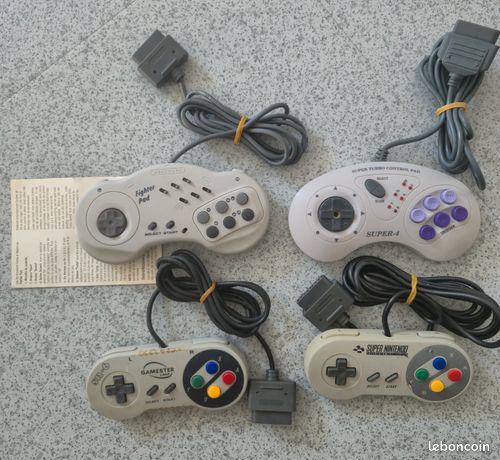 Lot Manettes super Nintendo snes