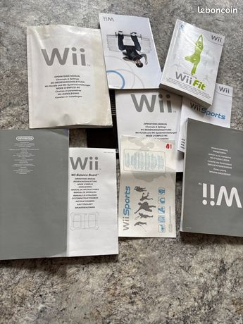 Lot notices / manuels wii