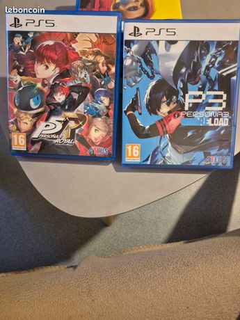 Lot persona 3 et 5 ps5 complet pal fr