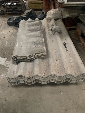 Lot plaques Fibrociment avec faîtières