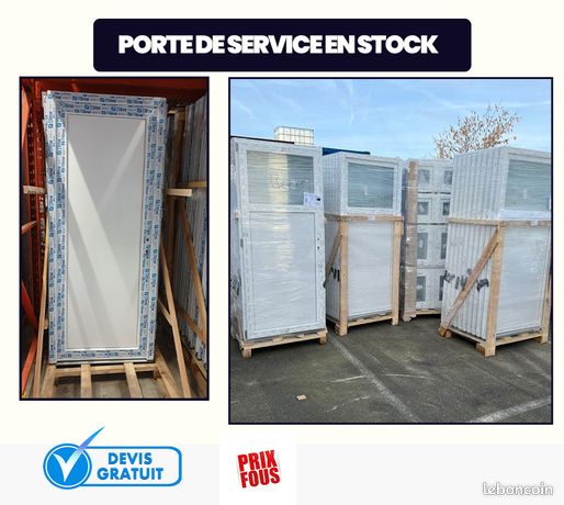 porte de service pleine ouvrant droit