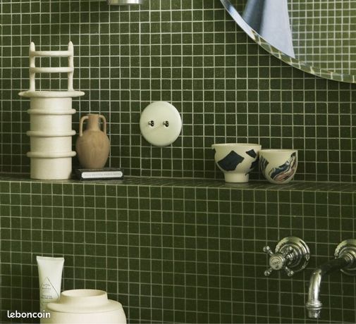 Lot Prises & Interrupteurs MODELEC Collection IRIS - Blanc Satin