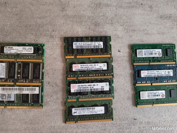 RAM sodimm DDR3 DDR2 DDR1