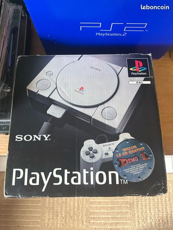 Lot rare PlayStation 1 scph 1002 en boite