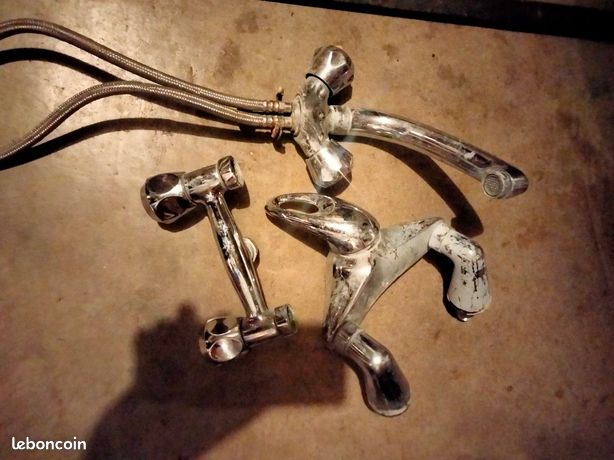 Lot robinet baignoire lavabo évier