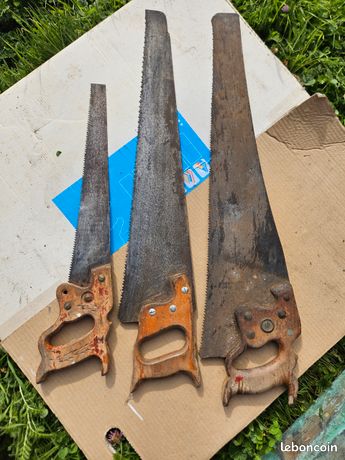 Lot scies égoine anciennes