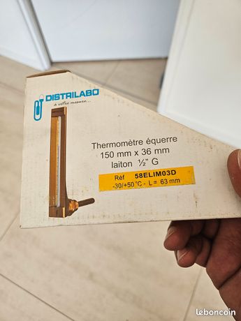 Lot thermomètre équerre