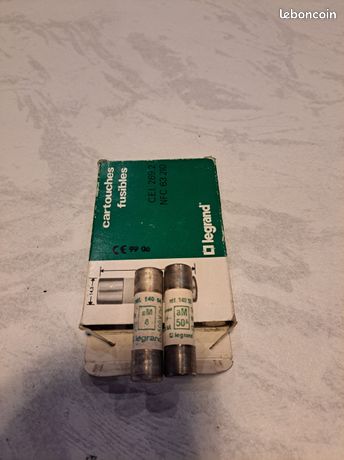 Lot99 9 cartouches fusibles 14x51 LEGRAND 500v