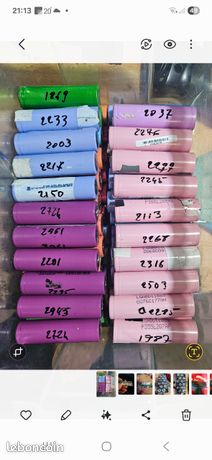 40 Cellules 18650