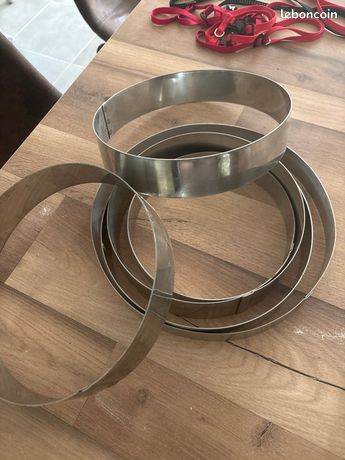 cercles à entremets Matfer inox état quasi 6 pièces