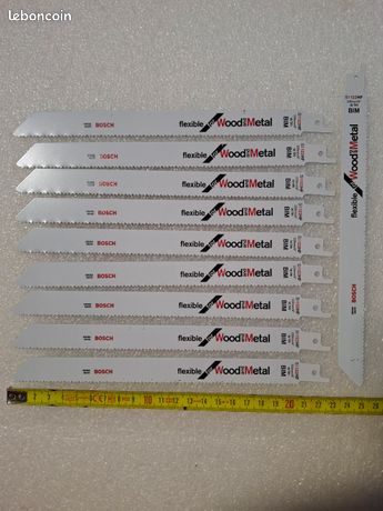 10 lames de scie sabre bosch flexibles bois metal