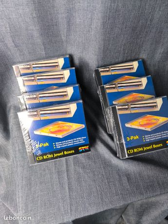 21 boîtiers pour DVD, CD, CD-ROM