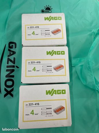 3 boîtes de Wago