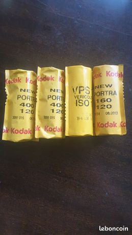 4 pellicules photo kodak portra