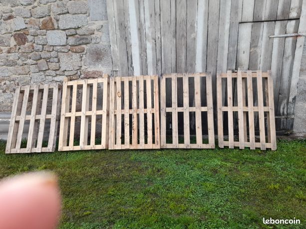 5 palettes bois 1m20 x 0m80