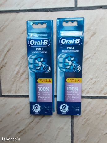 8 brossettes Oral B Pro Sensitive clean