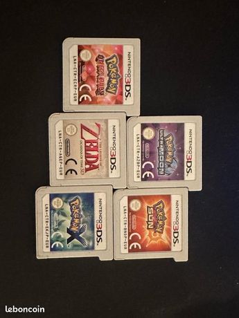 jeux Pokémon et The legend of zelda ocarina