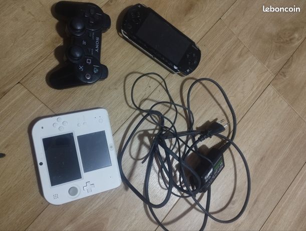 nintendo 2ds,psp et manette PS3