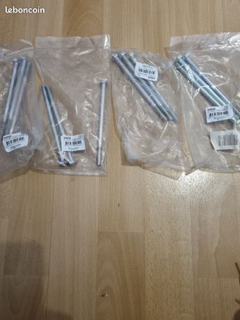Lots Schneider visserie liaison eclisse pour barre 80mm ref 04642 quantité 12