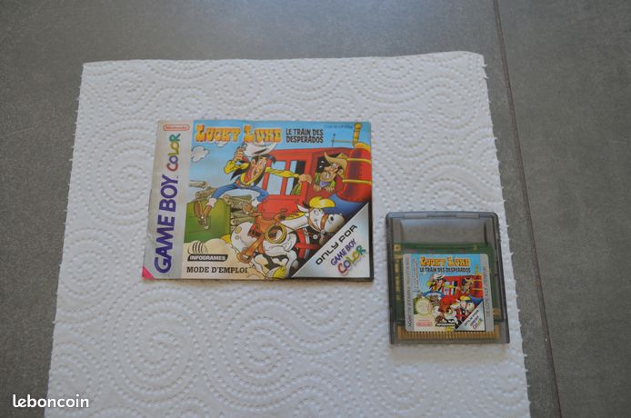 Lucky Luke Le Train des Desperados Game Boy Color GBC PAL FR