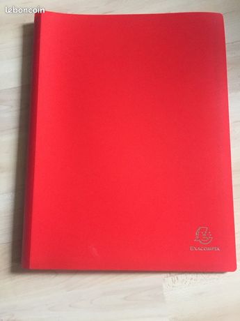 Lutin -Porte-vues 60 vues neuf rouge -exacompta