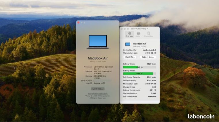 MacBook Air 2019 A1932 i5 8GB 128GB