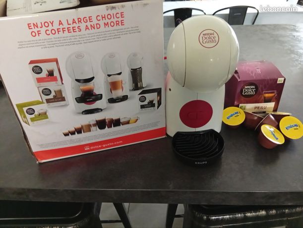 Machine a café Krups dolce gustobavec dosettes café et chocolat